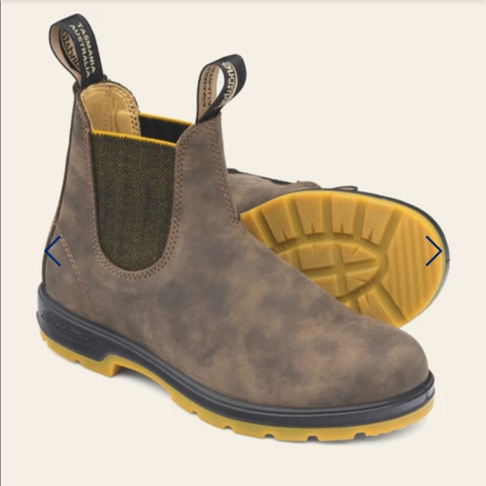 Blundstone Classic Chelsea Boots - Rustic Brown #1944, W US 7.0, Australia 4